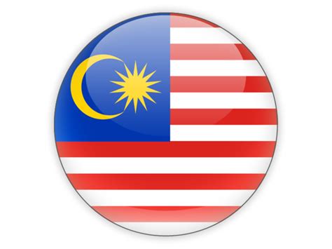 Round Icon Illustration Of Flag Of Malaysia