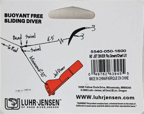 Lot Of 2 Luhr Jensen Jumbo Jet Diver 5540 050 1600 Greenchart Uv