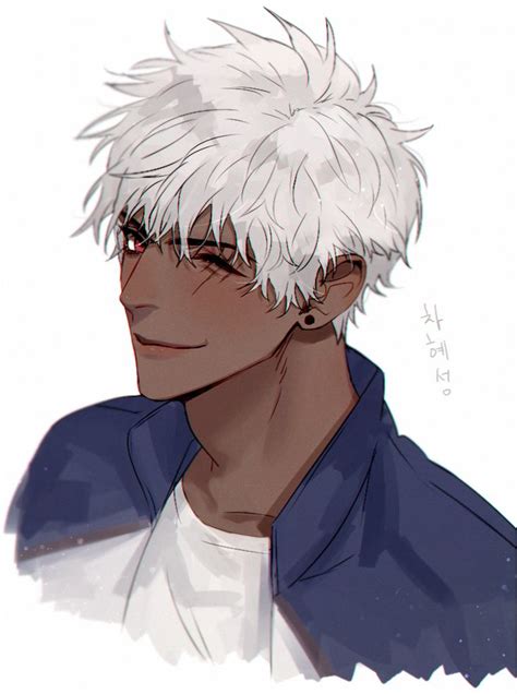 Wallpaper profile male white hair sakimichan pointy ears. Pin by Assassin Ahiri on Character design inspiration in ...