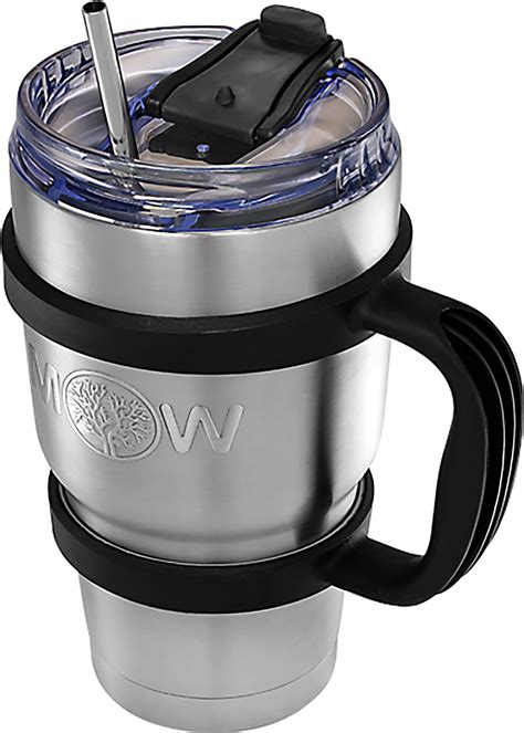 Designs 13oz double wall stainless steel low ball tumbler. Insulated Travel Coffee Thermal Mug - 20 oz Double Wall ...