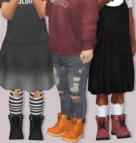 Pixicat Timberland Boots For Toddlers Lumy Sims