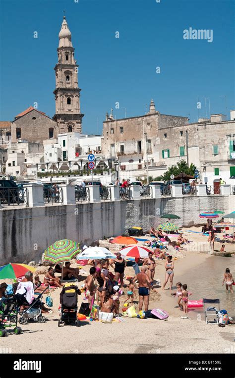 Monopoli Old Town Puglia Region Stock Photo Alamy