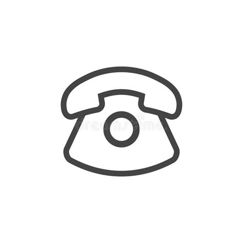 Classic Telephone Icon Graphic Design Template Vector Stock Vector