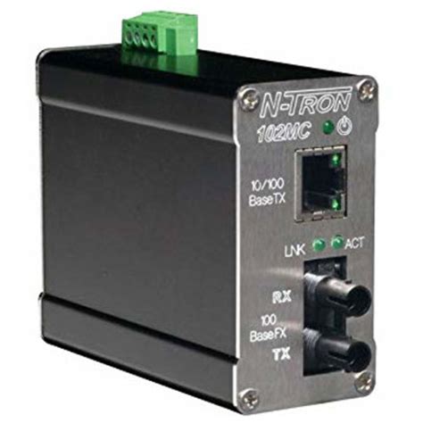 N Tron 102mc St Unmanaged Multimode Media Converter 2 Port Wst Fiber