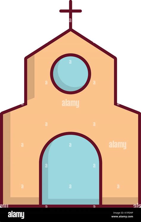 Icono De Edificar La Iglesia Sobre Fondo Blanco Ilustración Vectorial Imagen Vector De Stock Alamy