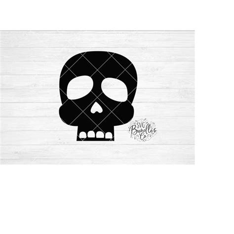 Instant SVG DXF PNG Simple Skull Svg Halloween Svg Hallowe Inspire
