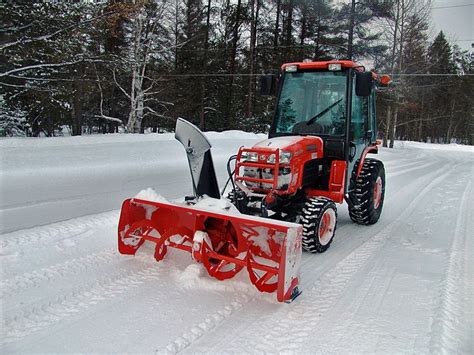 Compact Tractor Snow Removal Setups Cecil Kubota Compact Tractor