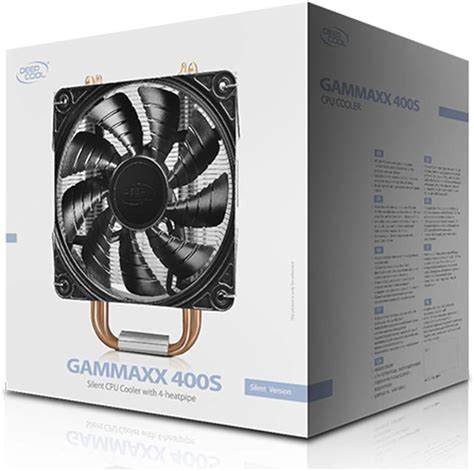 Deepcool Gammaxx 400s Cpu Air Cooler With Heatpipes 120mm Pwm Fan And