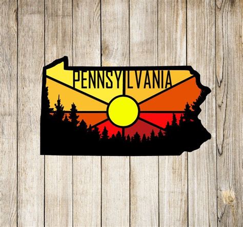 Pennsylvania Decal State Decal Car Decal Laptop Sticker Pa