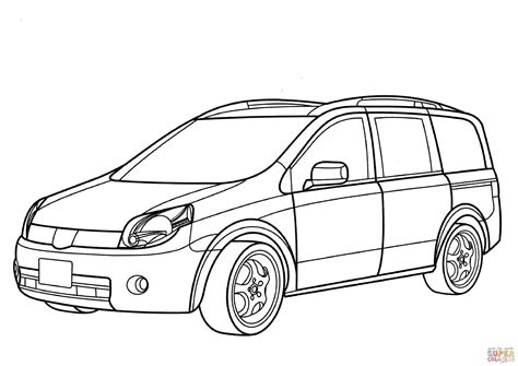 Nissan Lafesta Minivan coloring page  Free Printable Coloring Pages