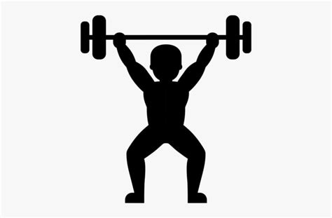 Guy Lifting Weights Png Transparent Images Weightlifting Clipart