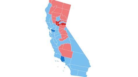 Map See How Californias 58 Counties Voted In The Presidential
