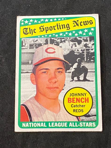 Lot 1969 Topps Johnny Bench All Star