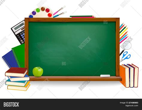 Back School Green Image And Photo Free Trial Bigstock