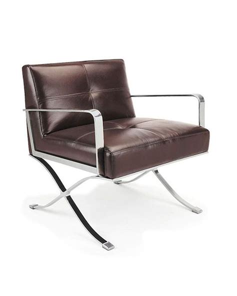 High density foam · framework: Modern Brown Leather Lounge Chair 44LG011
