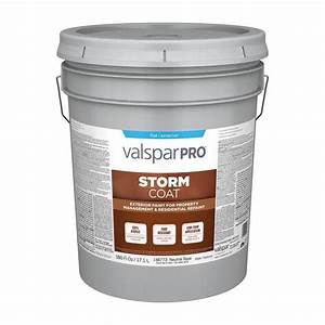 Valspar Pro Storm Coat Neutral Flat Exterior Tintable Paint 5 Gallon