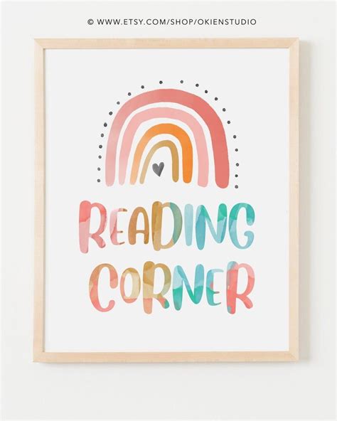 Reading Corner Sign Printable