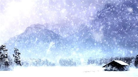 Animated Winter Snow Fall Scene With Gusting Heavy Wind Sounds Enjoy