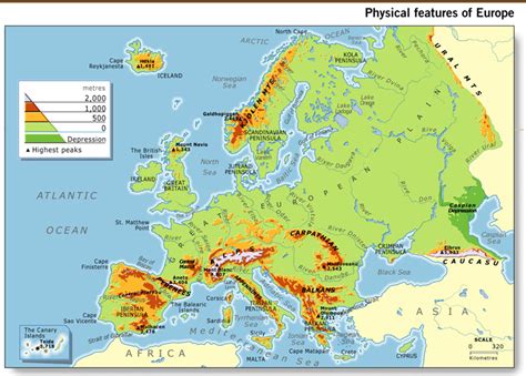 Europe Map Links 6b Geography