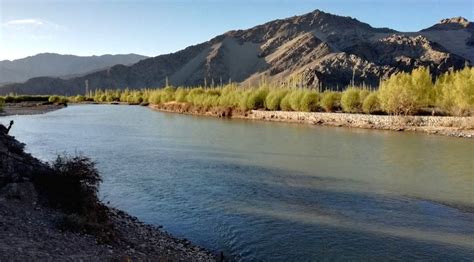 A large natural stream of water emptying into an ocean, lake, or other body of water and. Free Photo: Indus River