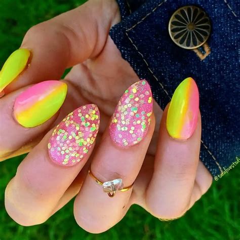 25 Hot Pink And Yellow Nails For Summer 2024 Nail Designs Daily