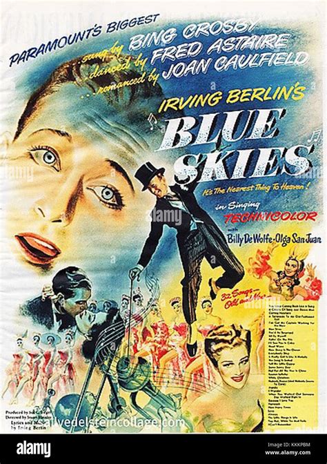 Blue Skies 1946 Poster Stock Photo Alamy