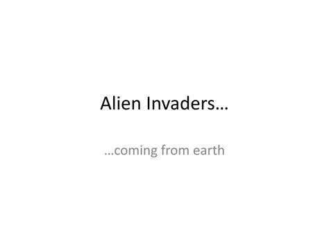 Ppt Alien Invaders Powerpoint Presentation Free Download Id2470970