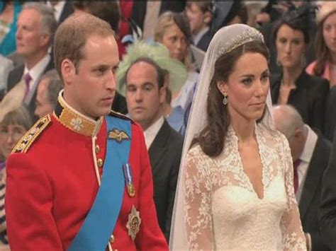 royal wedding prince william marries kate middleton and tells her at the altar you look