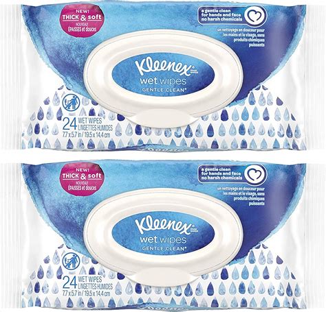 Amazon Com Kleenex Wet Wipes Gentle Clean Thick Soft Count Wet Wipes Per Package