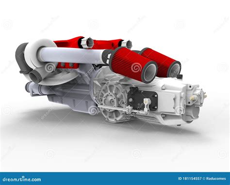 3d Rendering Large Car Engine Block Stock Illustration Illustration