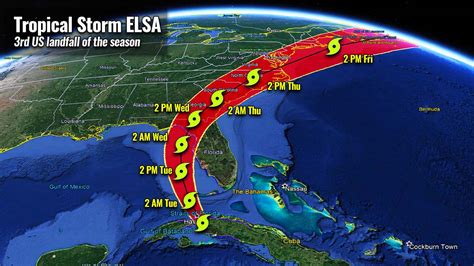 Tropical Storm Elsa Now Heads For A Dangerous Landfall In Florida On