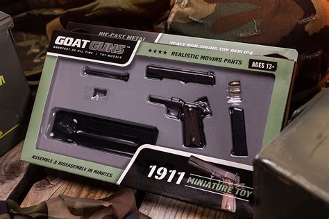 Goatguns Miniature 1911 Model Black 125 Scale Die Cast Metal Build