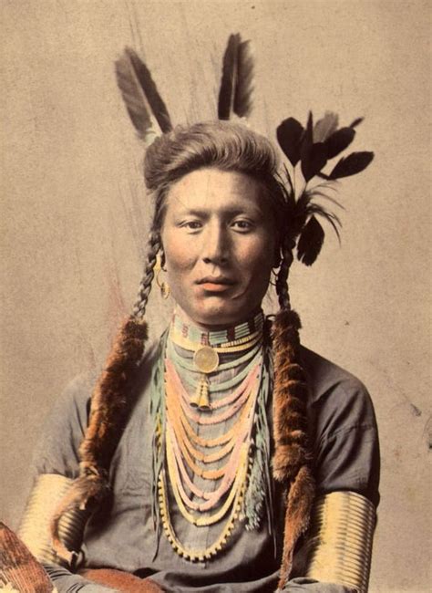 インディアン ネイティブアメリカン の貴重なカラー化写真 ラビトーク Native american photography