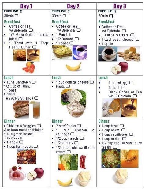 3 Day Diet Checklist How Do It Info