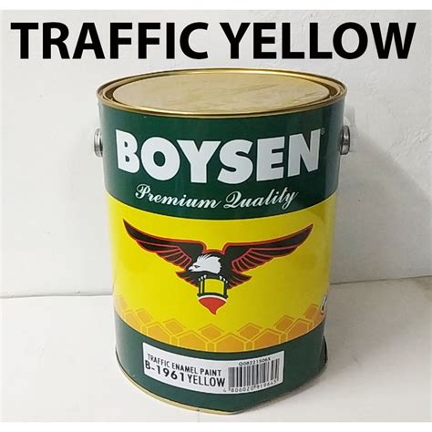 Boysen Traffic Enamel Paint B 1961 Traffic Yellow 1 Gallon
