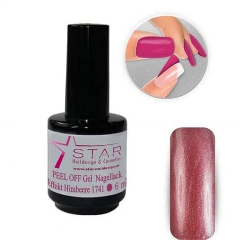 Peel Off UV LED Gel vernis à ongles Effekt Himbeere amovible