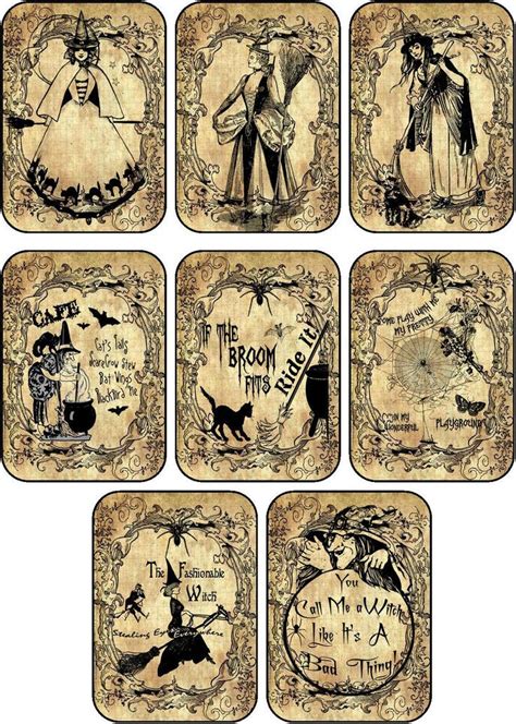Witches Potions Labels Halloween 8 Witches Labels Stickers