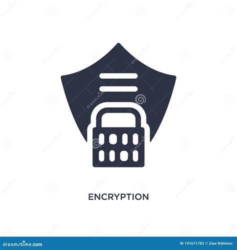 Encryption Icon On White Background Simple Element Illustration From