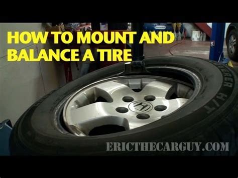 Learn how to use the wheel of life (or life wheel) to consider each area of your life and assess what's off balance. How To Mount and Balance A Tire -EricTheCarGuy - YouTube