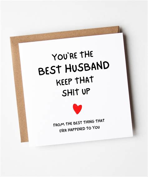 Husband Birthday Card From Wife Youre The Best Husband Birthday Card