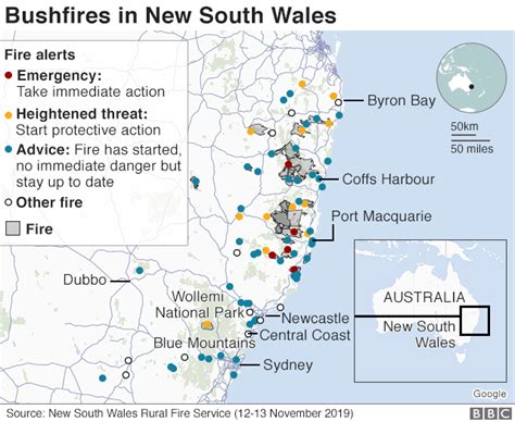 Australian Bushfires Reach Sydneys Suburbs Bbc News