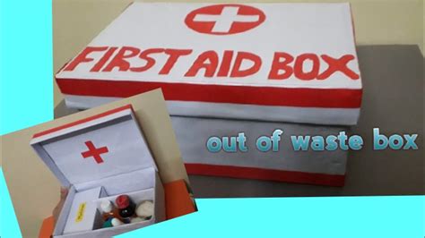 How To Make First Aid Box For Kids School Project Youtube