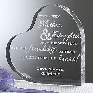 Explore personalised presents such as whisky glasses, gin glasses and even alcohol gifts like bottles of prosecco or wine using the department finders to the left. Mother & Daughter Keepsake Heart Personalized Gift