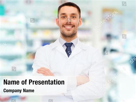Man Pharmacist Powerpoint Template Man Pharmacist Powerpoint Background