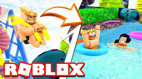 Jumping Off Of A Huge Cliff Into Roblox Water World Youtube