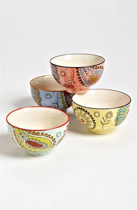 Hand Painted Paisley Bowls Set Of 4 Nordstrom