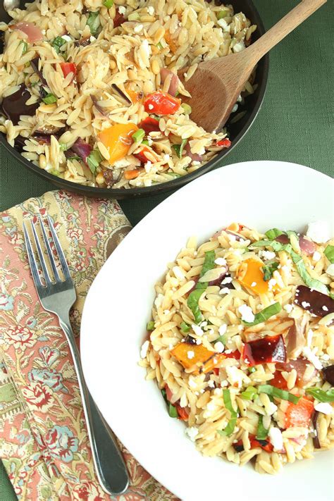 Just add a big salad with a lemon vinaigrette, a crusty baguette, and a crisp white wine like chablis and you've. Ina Garten's Orzo with Roasted Vegetables