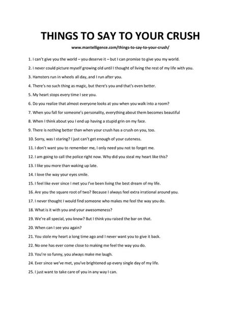 51 Things To Say To Your Crush The Only List You Need Clever Pick