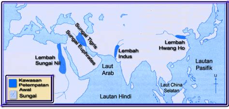 Peta Lokasi Tamadun Awal Dunia