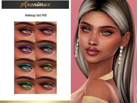 Anonimux Simmers Makeup Set N15 Eyeshadow In 2023 Makeup Set Sims